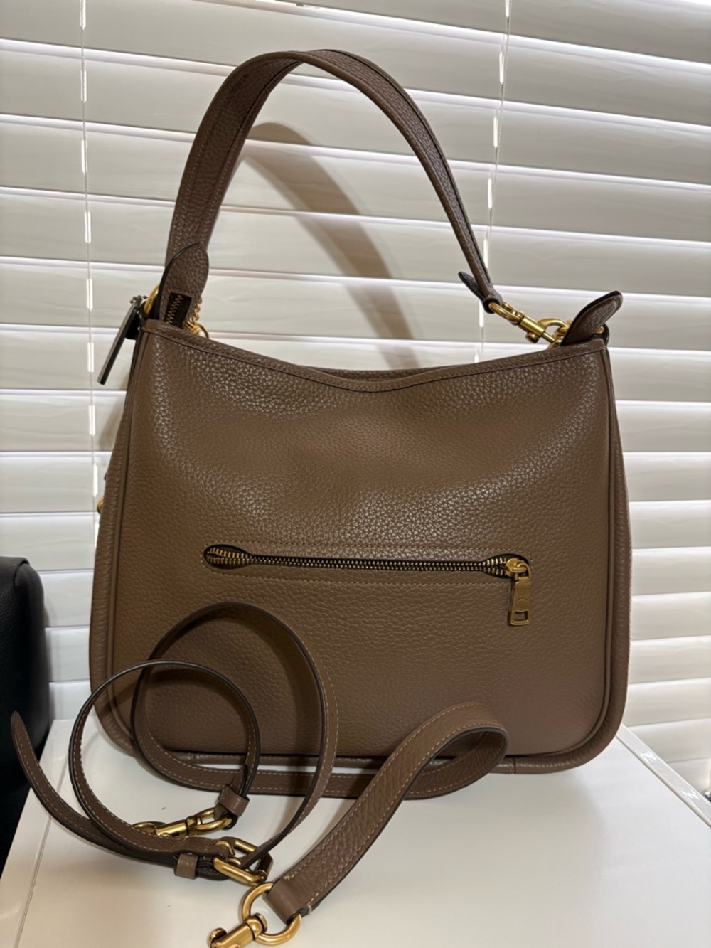 ✨🤎Coach Cary Bag In Dark Stone With Matching Wallet - Picture 7 of 11